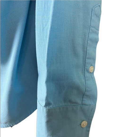 Men’s XXL Penguin Classic Fit Blue Long Sleeved Dress Shirt Excellent Condition - Picture 4 of 5